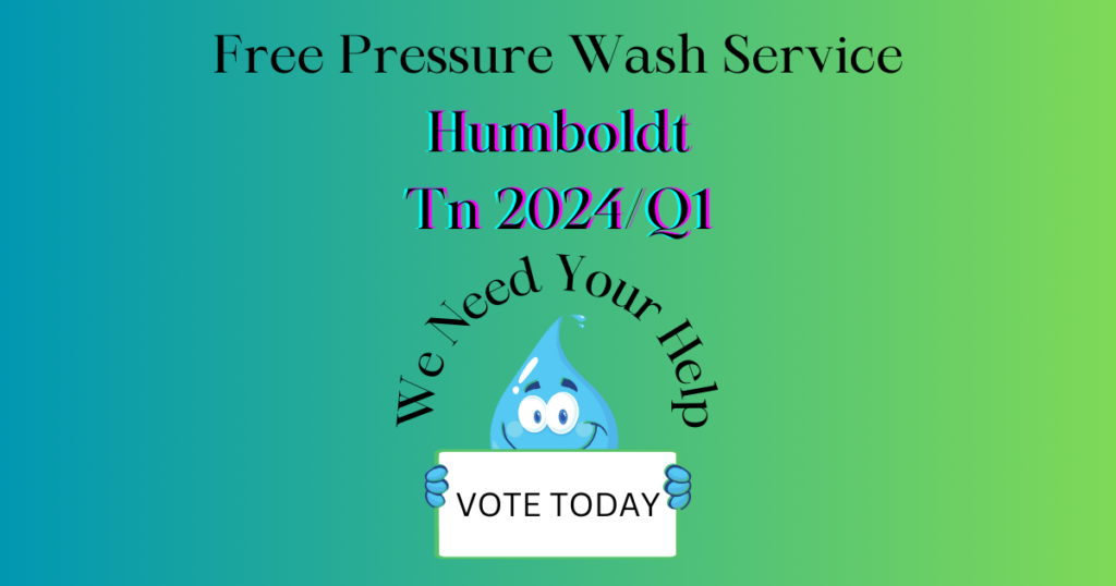 Humboldt TN - West Tn Pressure Washing is offering a free Pressure Washing Service or Soft Wash Service to non-profit, public service organization, or disabled homeowner.