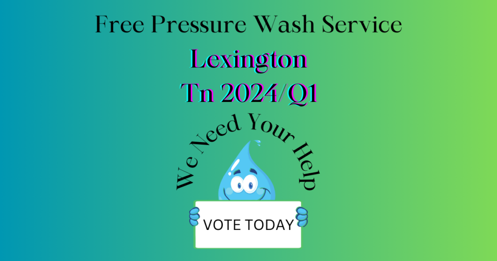 Lexington TN - West Tn Pressure Washing is offering a free Pressure Washing Service or Soft Wash Service to non-profit, public service organization, or disabled homeowner.