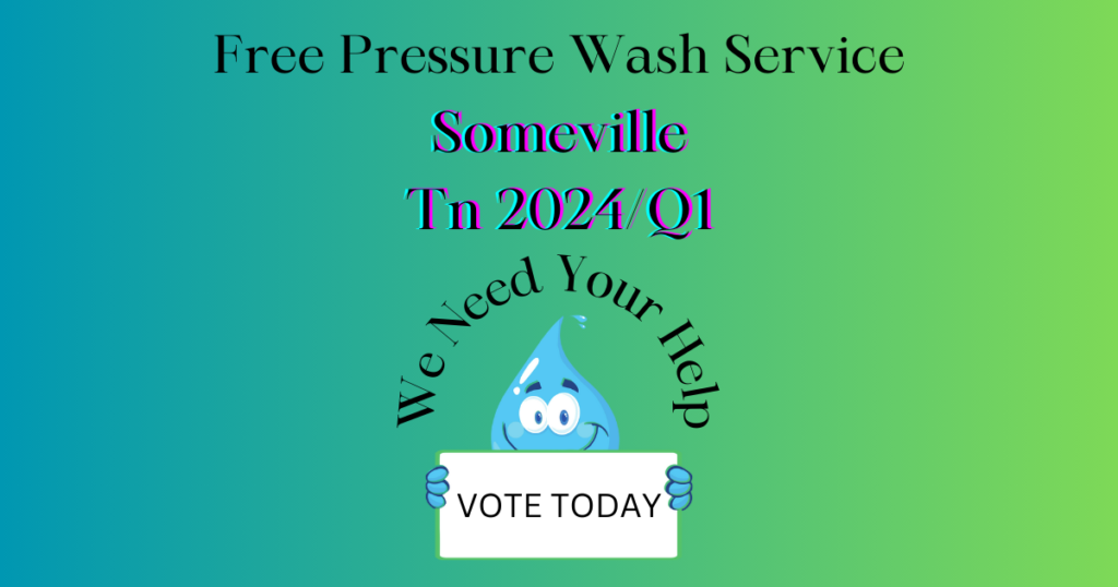 Somerville TN - West Tn Pressure Washing is offering a free Pressure Washing Service or Soft Wash Service to non-profit, public service organization, or disabled homeowner.